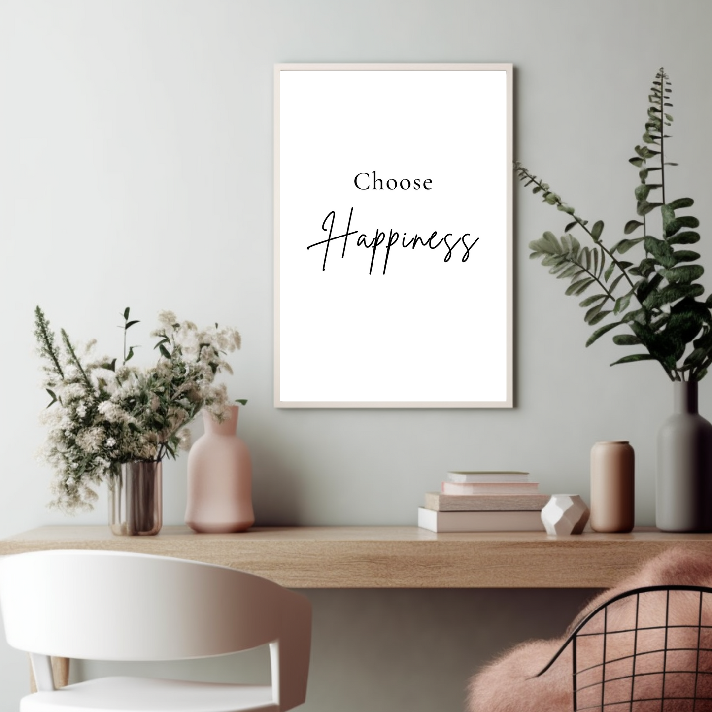 Minimal Quotes - Choose Happiness