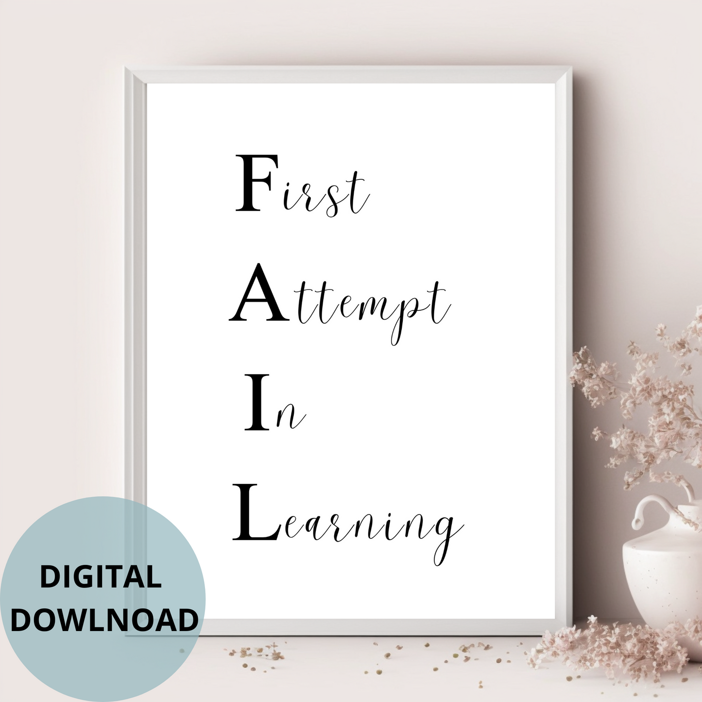 Motivational print for girl boss