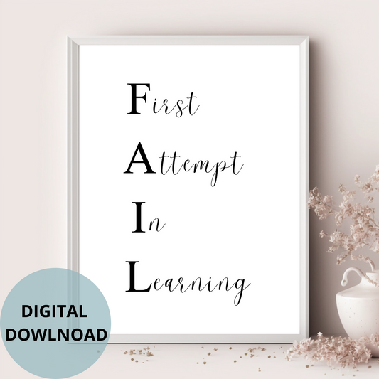 Motivational print for girl boss