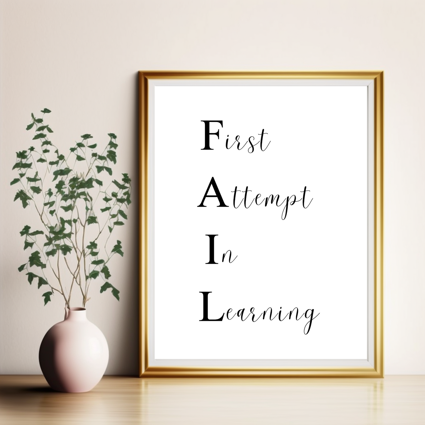 Motivational print for girl boss