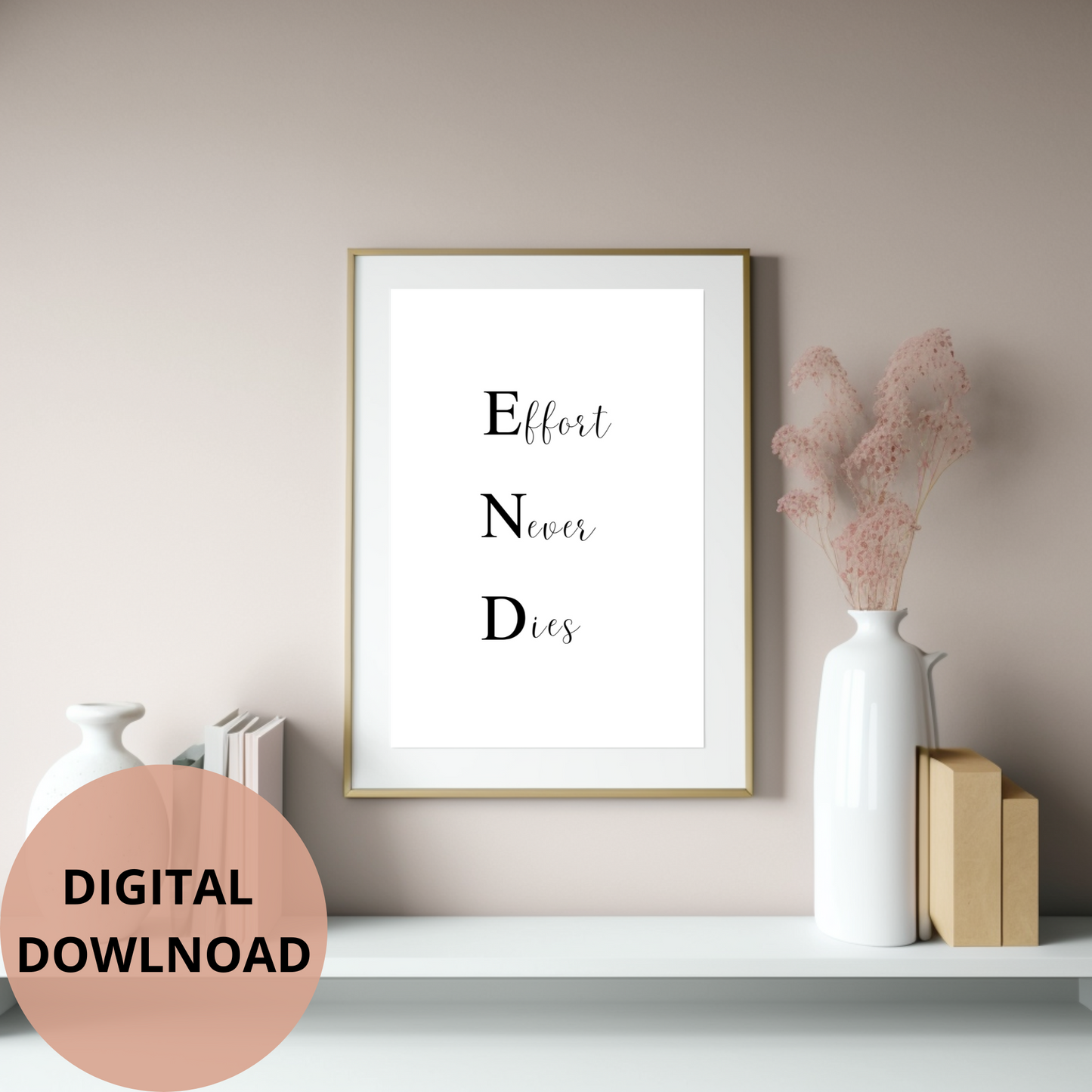 Motivational print for girl boss