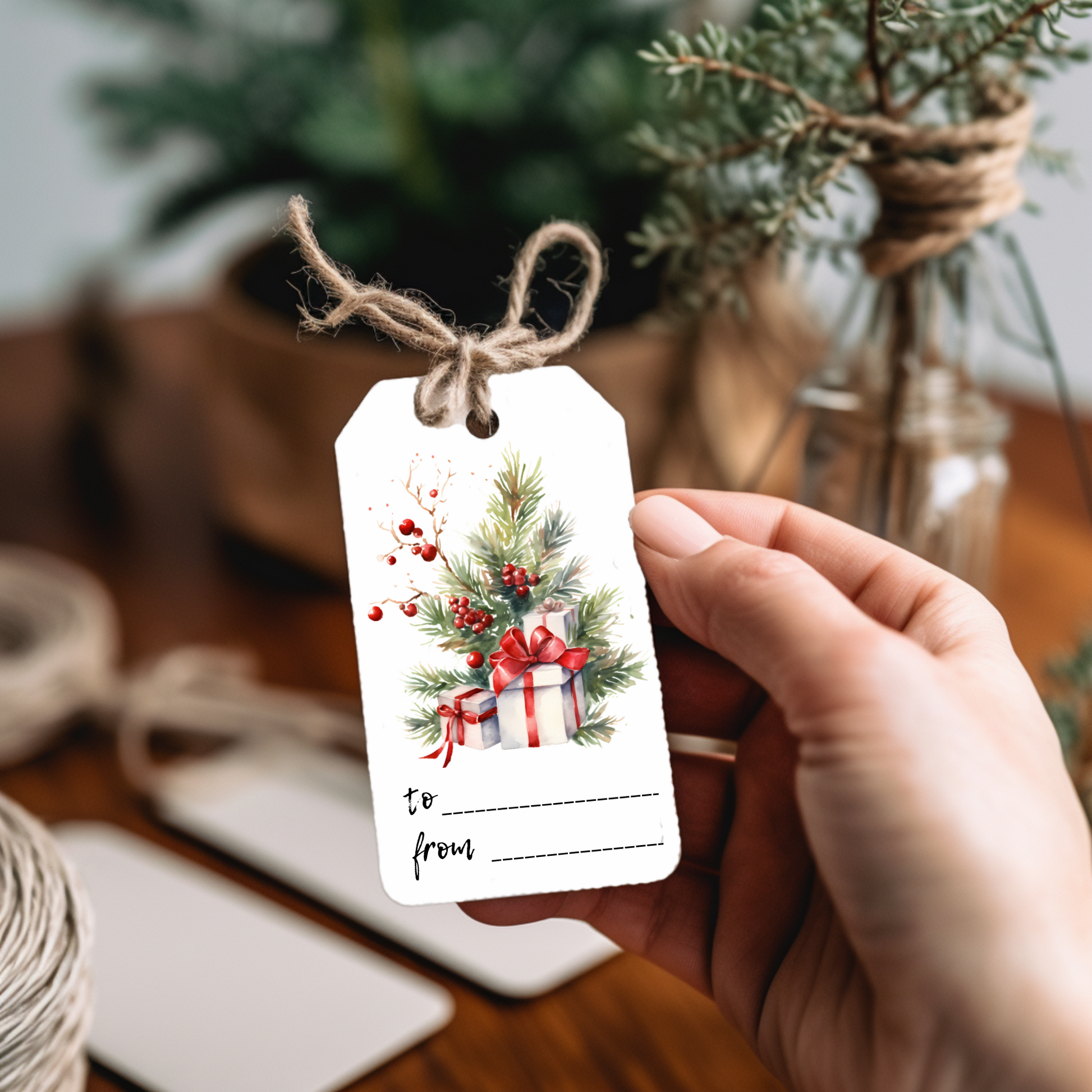 Christmas Present Gift Tags Printable – Bless Prints