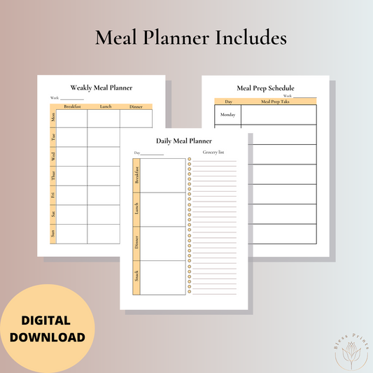 Meal Planner - Printable Pages